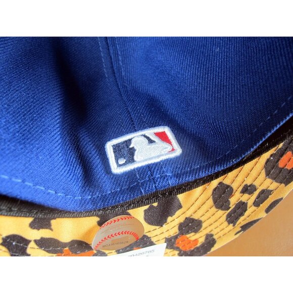 Los Angeles Dodgers Atmos Leopard Cheetah New Era 59FIFTY 5950 Fitted Cap 7 3/4 - Picture 5 of 7